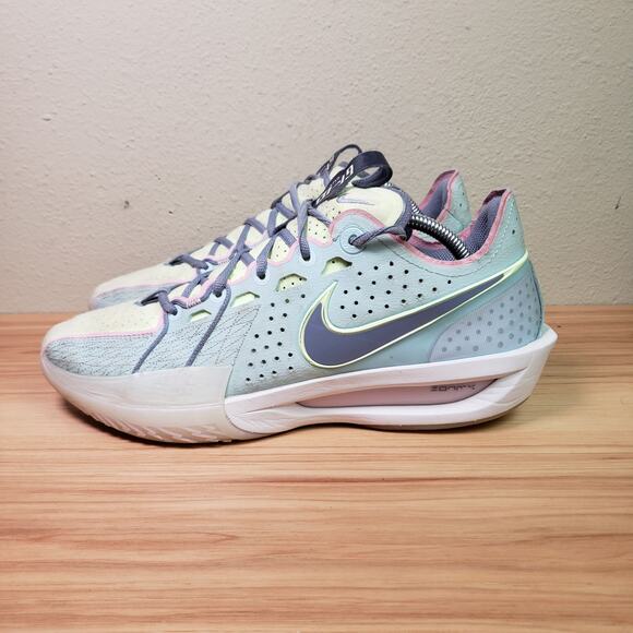 Nike Men's Size 10 Air Zoom GT Cut 3 Dreamers Sneakers Light Blue‎ Athletic Shoe